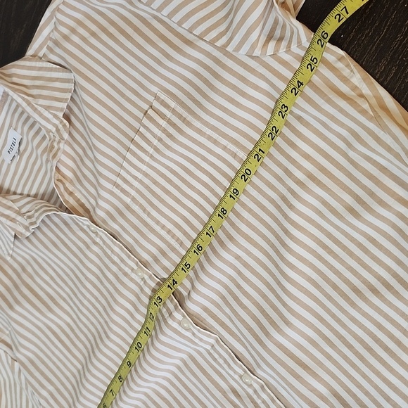 Pistola Sloane Oversized Striped Cotton Button Shirt - Picture 5 of 7